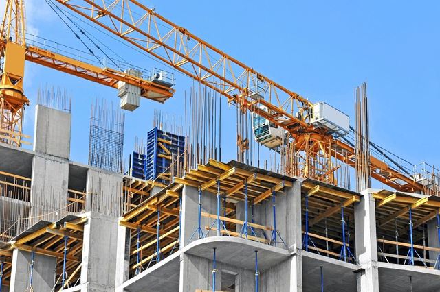Building structure under construction